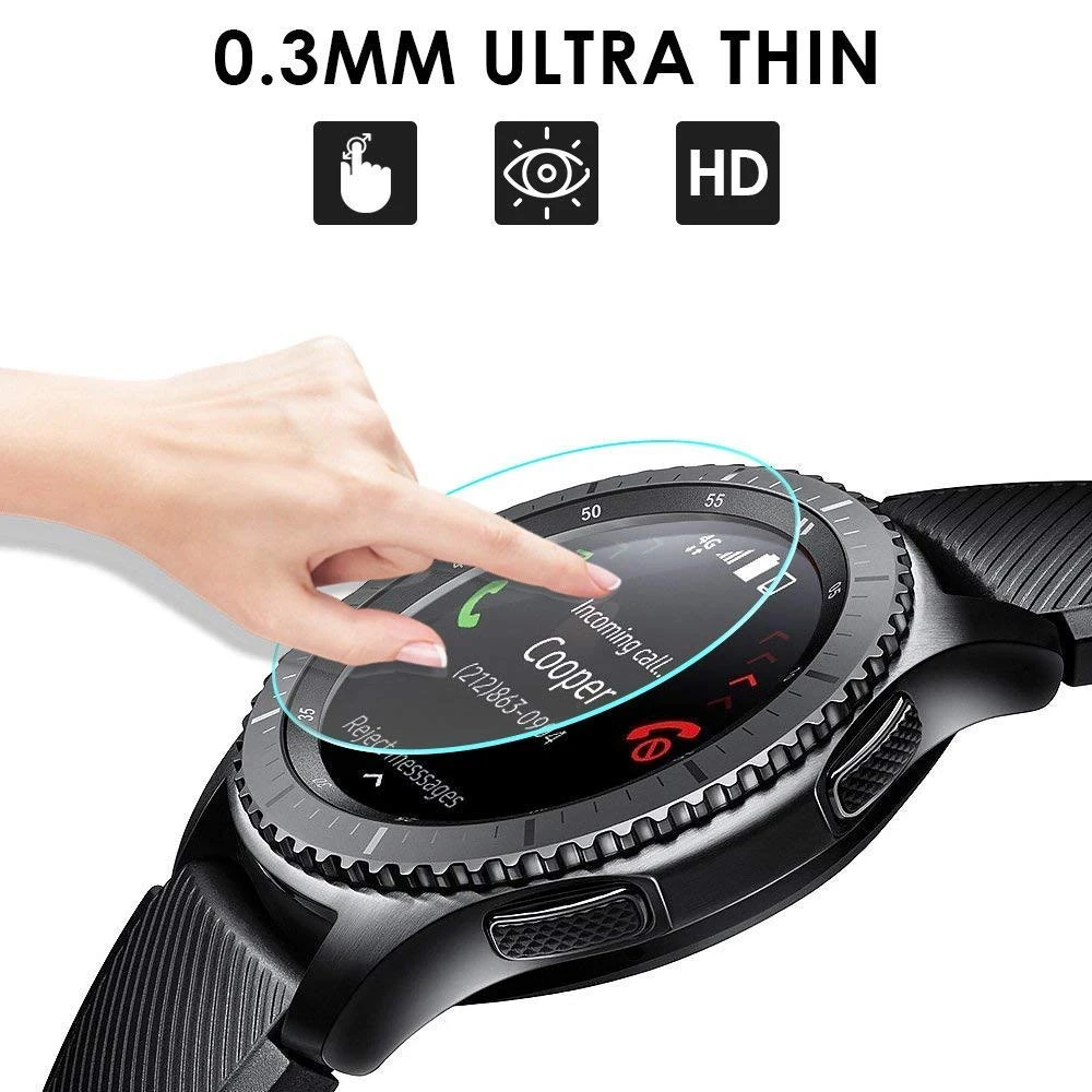 Закаленное стекло для Galaxy Watch Active 2 44 мм 40 Gear S3 Sport band S2 3 45 41 защита экрана|Ремешки