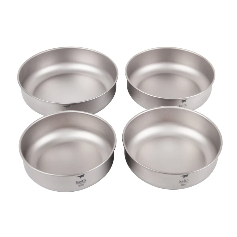 Ti5376 Keith titanium series чаша 4 шт. набор для приготовления пищи на открытом воздухе для пикника экологически чистый 600 мл-900 мл Ti5376 - Цвет: Ti5376