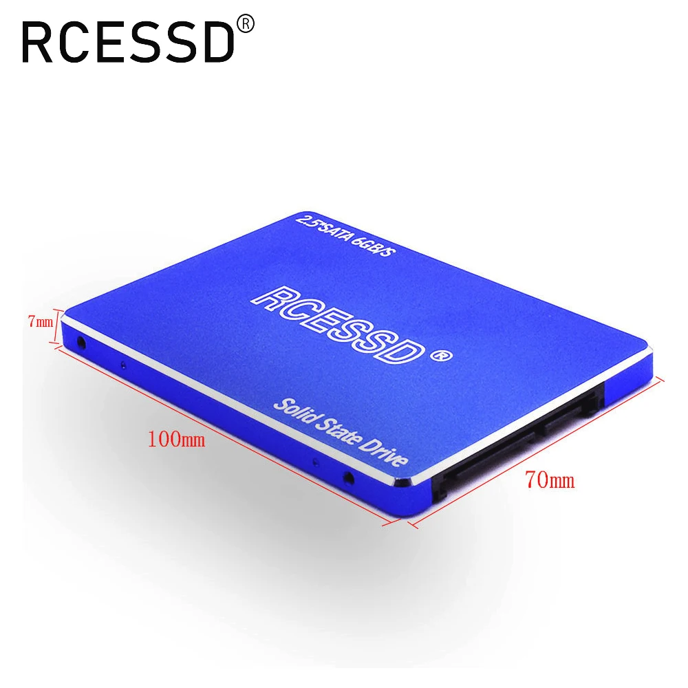 Синий SSD RCESSD 2 5 дюйма SATA3 Hdd 120 ГБ ssd 240 512 Внутренний твердотельный жесткий диск 1 ТБ