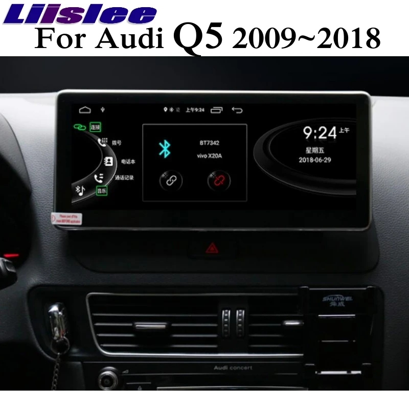 Liandlee автомобильный мультимедийный плеер NAVI CarPlay для Audi Q5 8R 2009 ~ 2018 MMI Android 10 25 дюймов