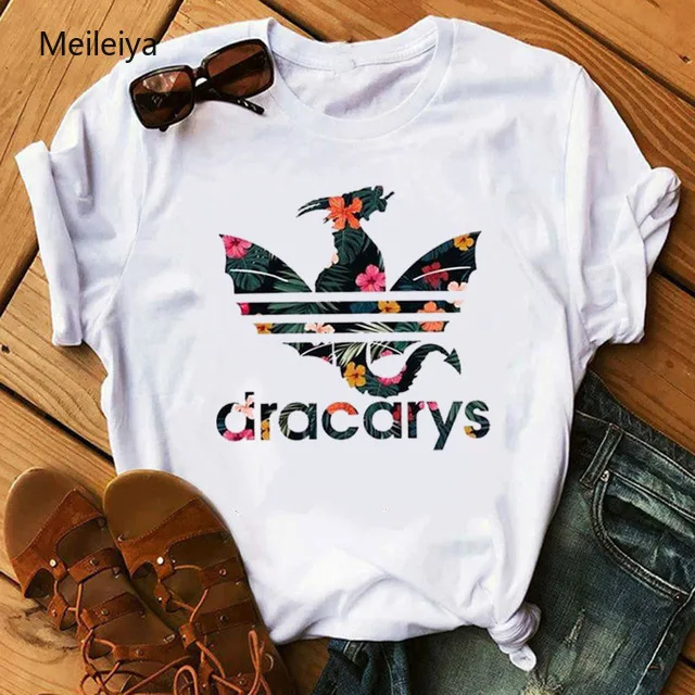 Dracarys Спортивная Игра престолов Женская Футболка Harajuku Винтажный стиль футболка