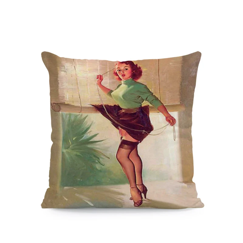 Красивая сексуальная наволочка Мэрилин Монро для подушки шортики с чулками юбка