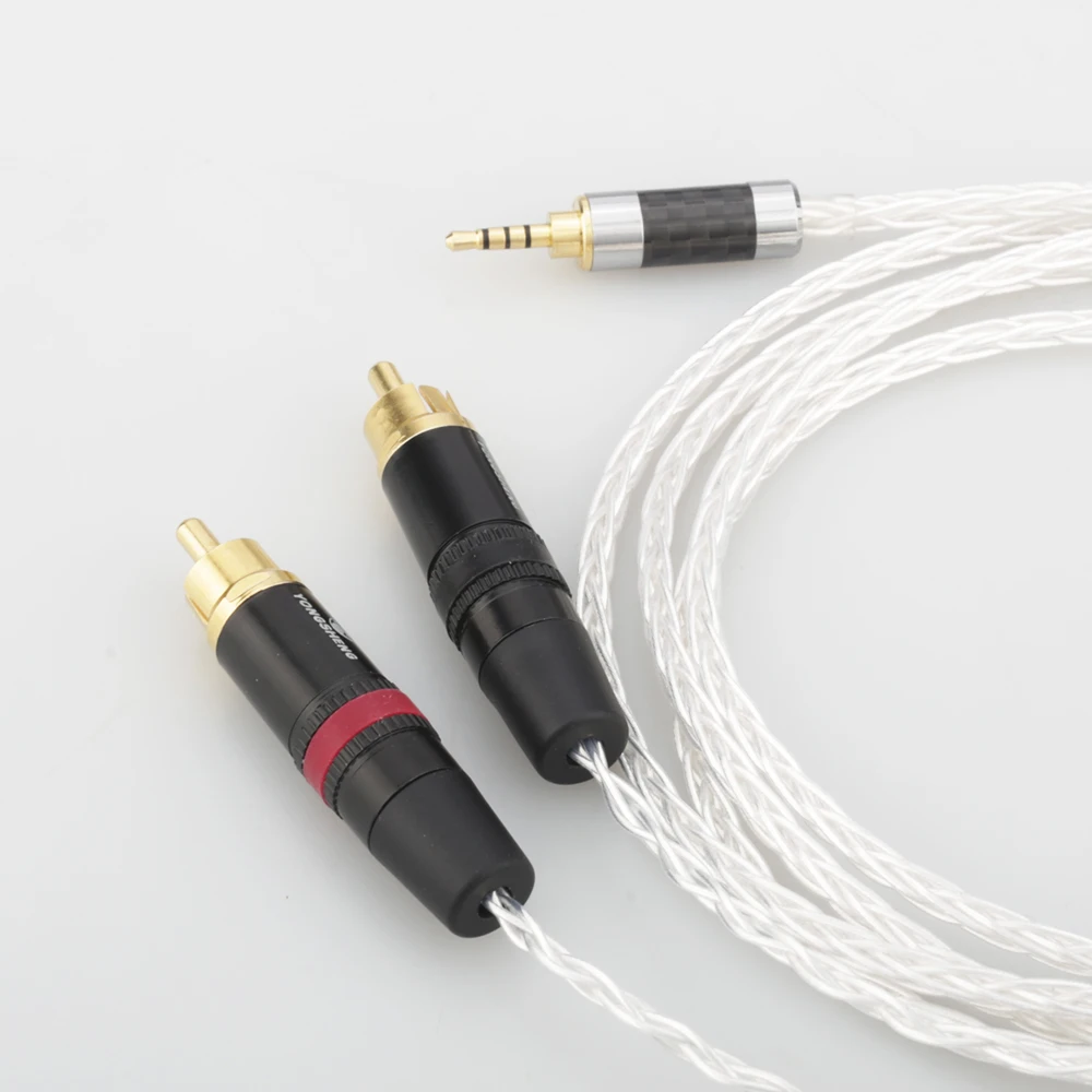 

2.5mm TRRS Balanced Male to Dual RCA Male Compatible with Astell&Kern AK100II, AK120II, AK240, AK380,AK320, DP-X1A, FIIO X5III