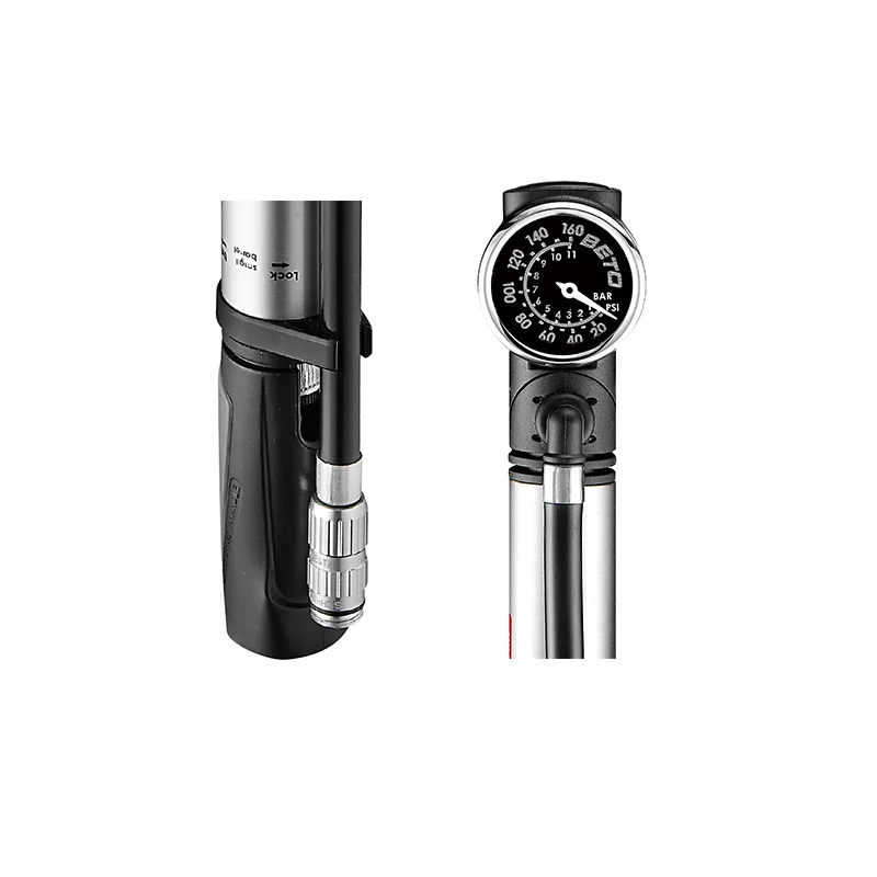 BETO CCO-017AGLN 160PSI велосипед велосипедный насос сплав комбинированный Портативный