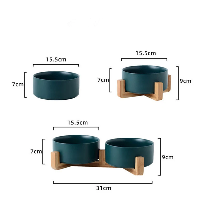 Керамическая фотография без протекания кормушка для пищевых продуктов домашних