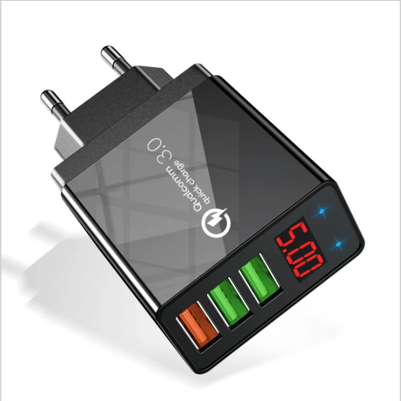 

30W Quick Charge 3.0 3USB Charging lnterface QC3.0 QC Fast Charging Multi Plug Mobile Phone Charger For iPhone Xiaomi Huawei