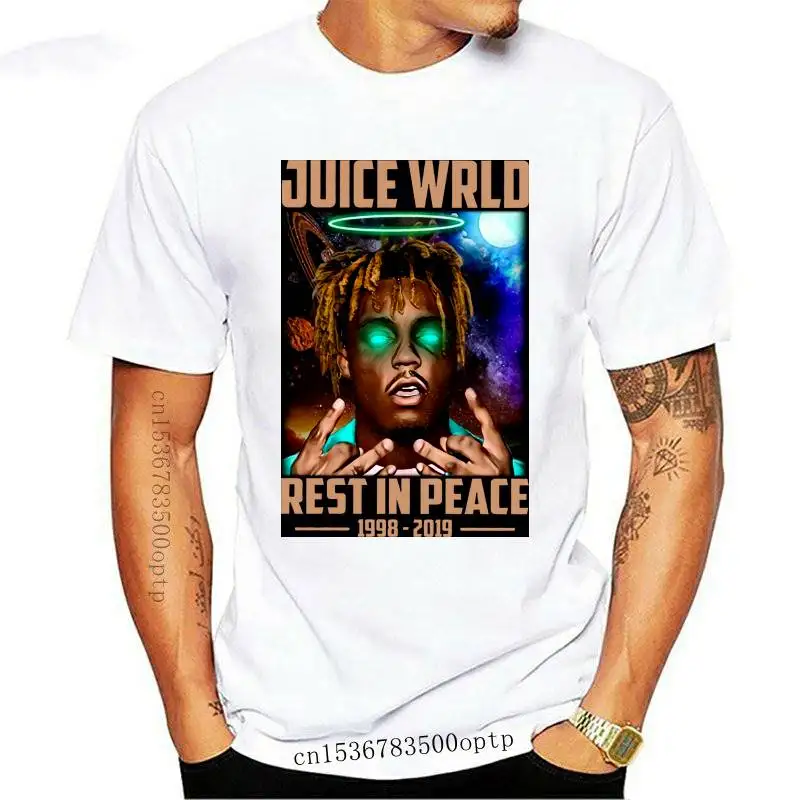 

Мужская черная футболка с рисунком отдыха Easy Juice Wrld 19982021 S233Xl L1585