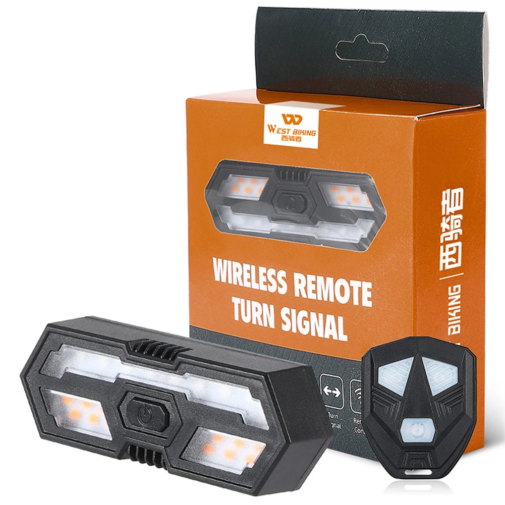 

Bike Bicycle Wireless Remote Control Rear Lamp Taillight With Horn Turn Signal Warn Light Remote Control Tail Light USB Charging