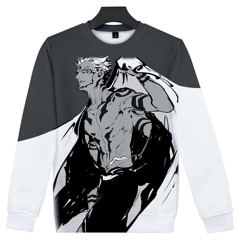 

Japanese Anime Jujutsu Kaisen Sweatershirt O-Neck Men/Women Boy Sweatshirts Harajuku Unisex Oversized Mens Clothes