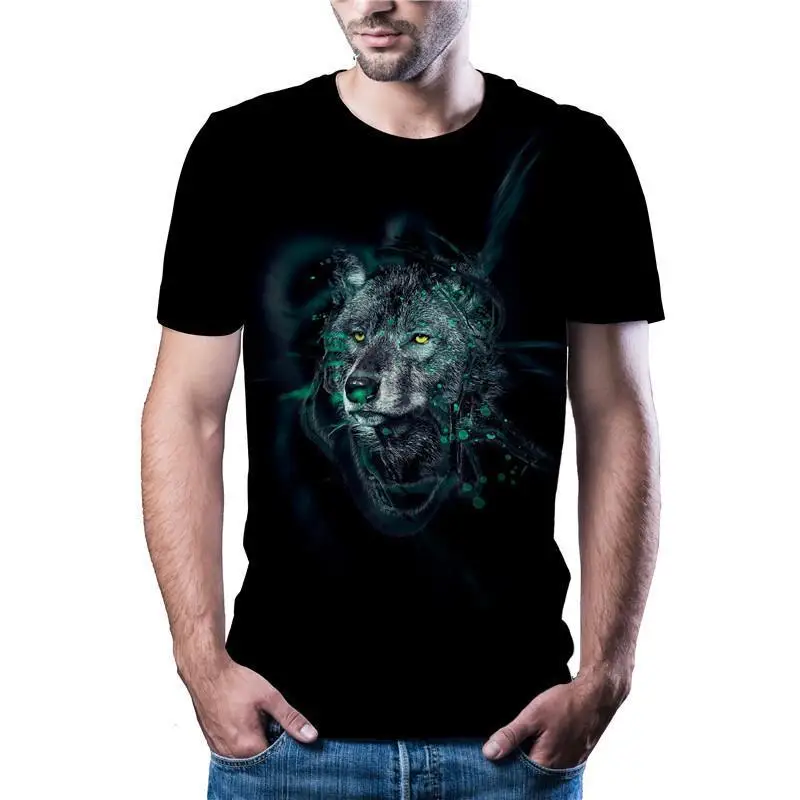 

Latest Hot Sale Wolf Head T -Shirt Casual Sports Harajuku T -Shirt Asian Size Code Color Printed 3dt Shirt Xxs 6xl
