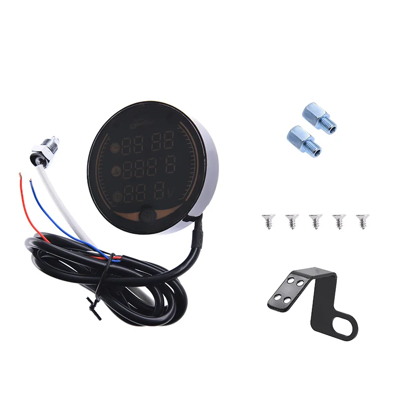 KOSO Ночное видение вольтметр Напряжение вольт водный временные Часы Секундомер с