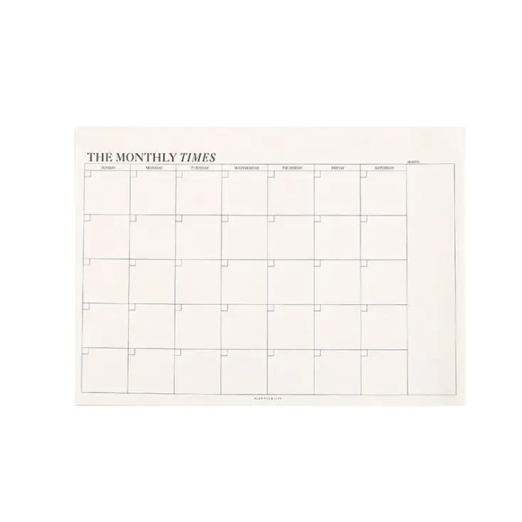 

New Arrival 60 Sheets 24cm Monthly Weekly Planner Memo Pad Notepad To Do It Check List Notebook Paperlaria School Stationery