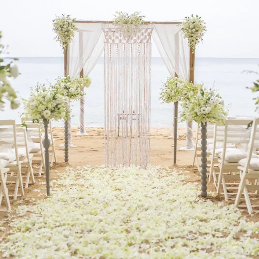 Занавеска плетеная в стиле макраме шикарный настенный гобелен ручной работы