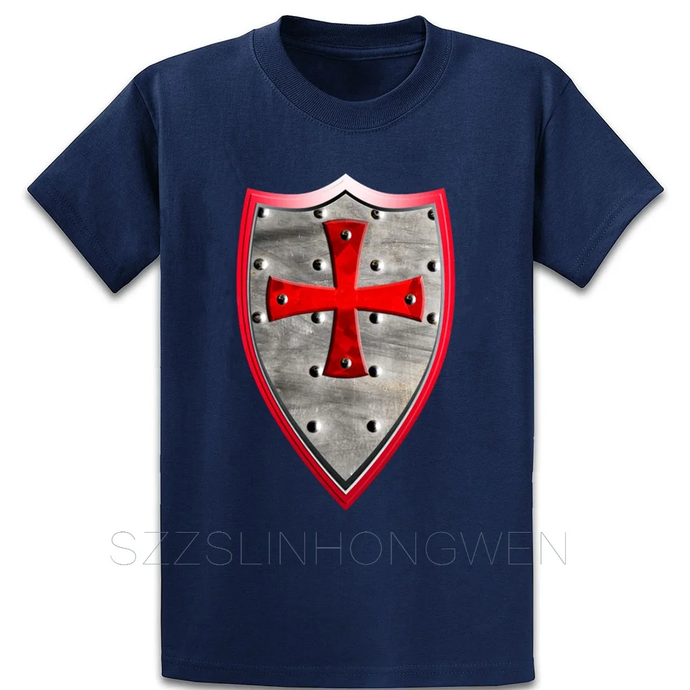 Рыцари тамплиеры Crusaders Shield крест оружие щит футболка для отдыха новый стиль