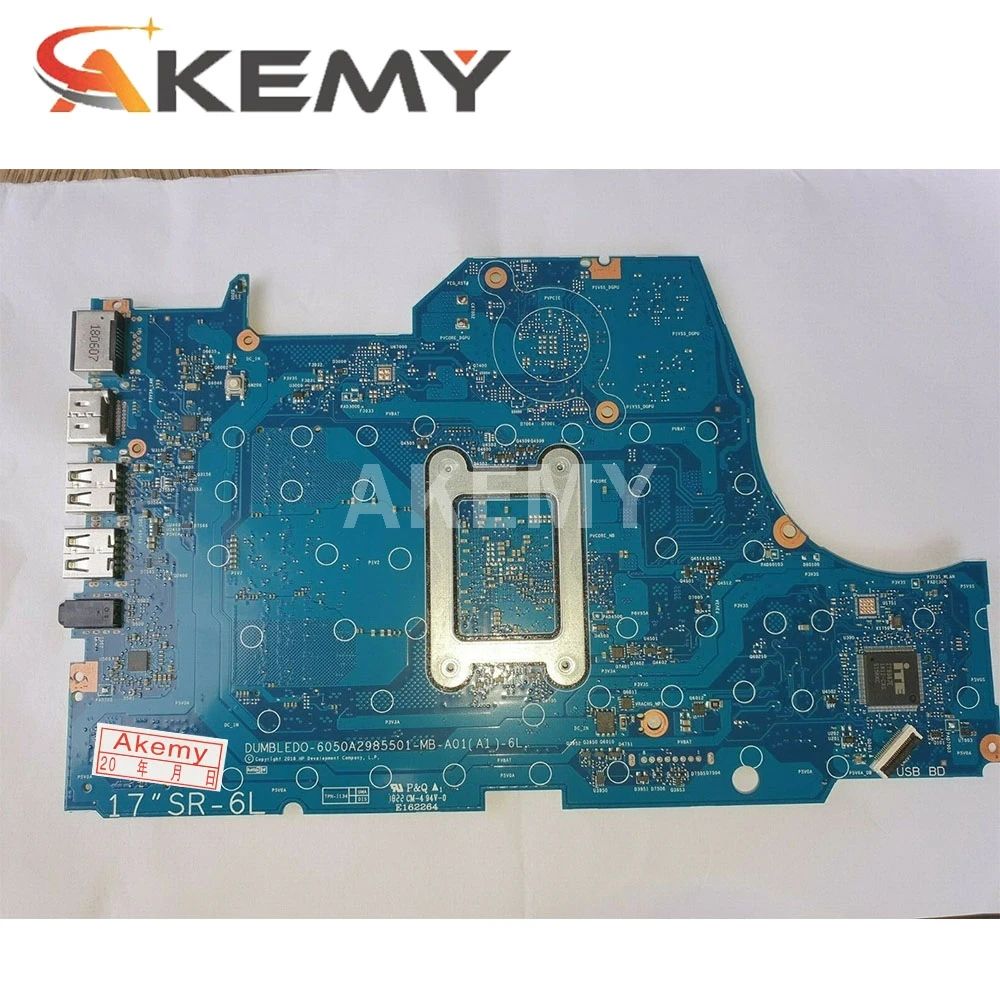 

Akemy For HP Pavilion 17-CA series Laptop motherboard A9-9425 CPU L22720-601 L22720-001 6050A2985501-MB-A02 6050A2985501