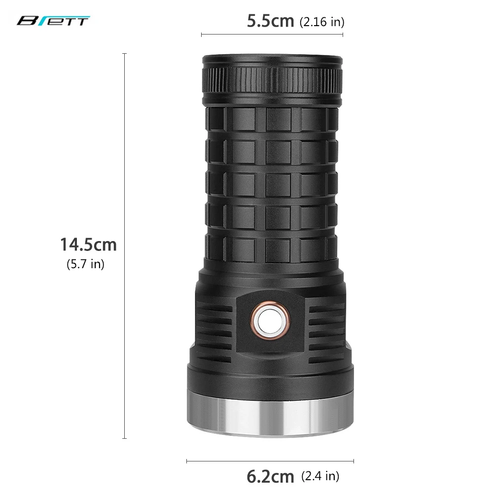 Фонарик Cree xhp70 led 18650 аккумулятор 8000 мАч usb зарядка ударопрочный мощный уличный