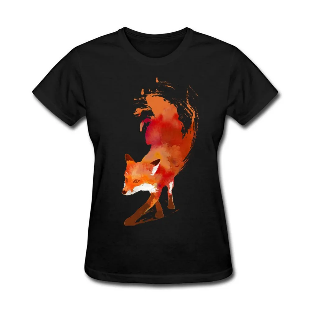 Red Fox Vulpes футболка с изображением животных Женская модная короткими рукавами 2018