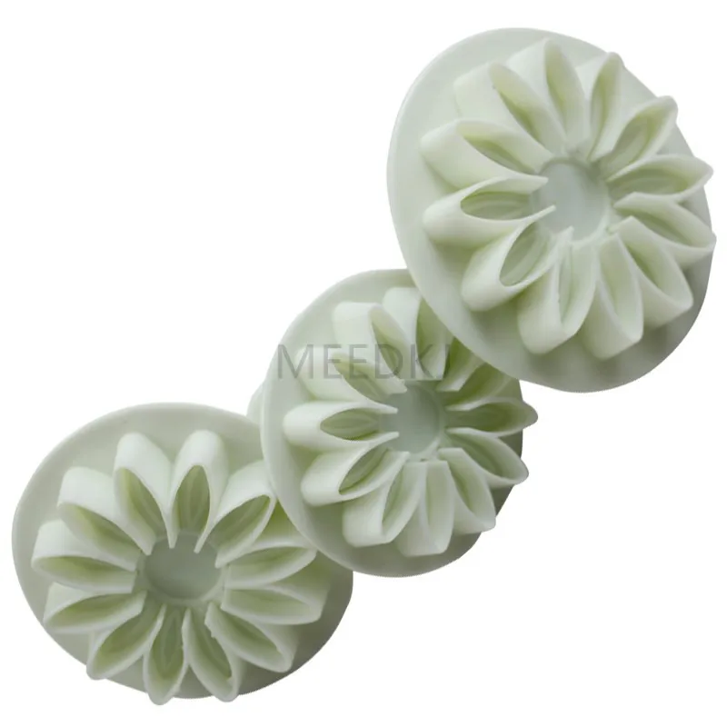 3 шт./компл. подсолнечника fondant (сахарная) весенний цветок формы африканская
