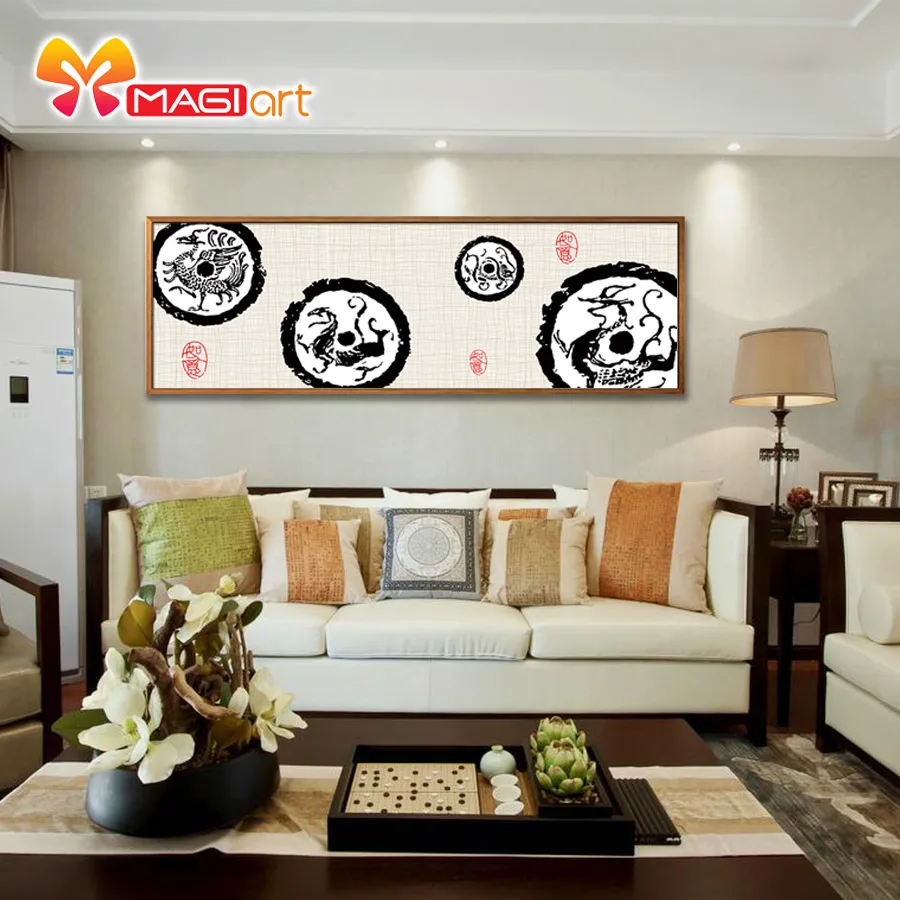 вышивка крестом наборы рукоделие 11CT водорастворимый холст 14CT в китайском стиле с