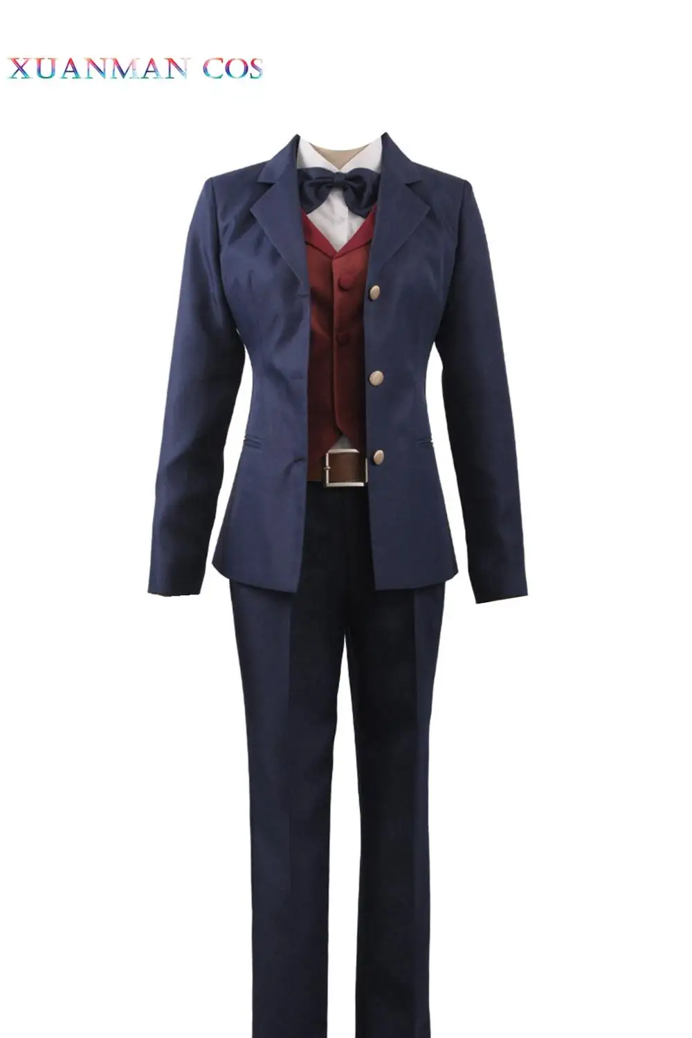 Костюм для косплея Kotaro Tatsumi из аниме зомби жилет и брюки синий мужской костюм