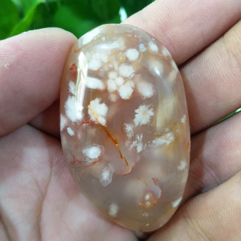 

Natural stone The cherry blossom agateSardonyx agate palm stones playthings small stones and crystals healing crystals