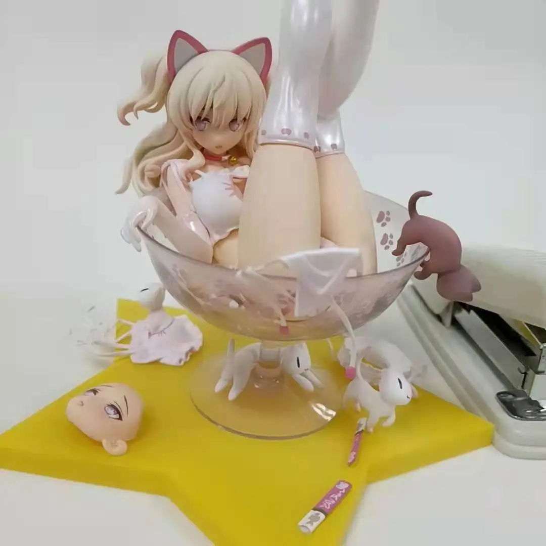 

Anime Character Model 17cm Multi-Accessories Special Edition Wineglass Girl Wineglass Girl Cup Cat Cat Ear Girl Beautiful Girl F
