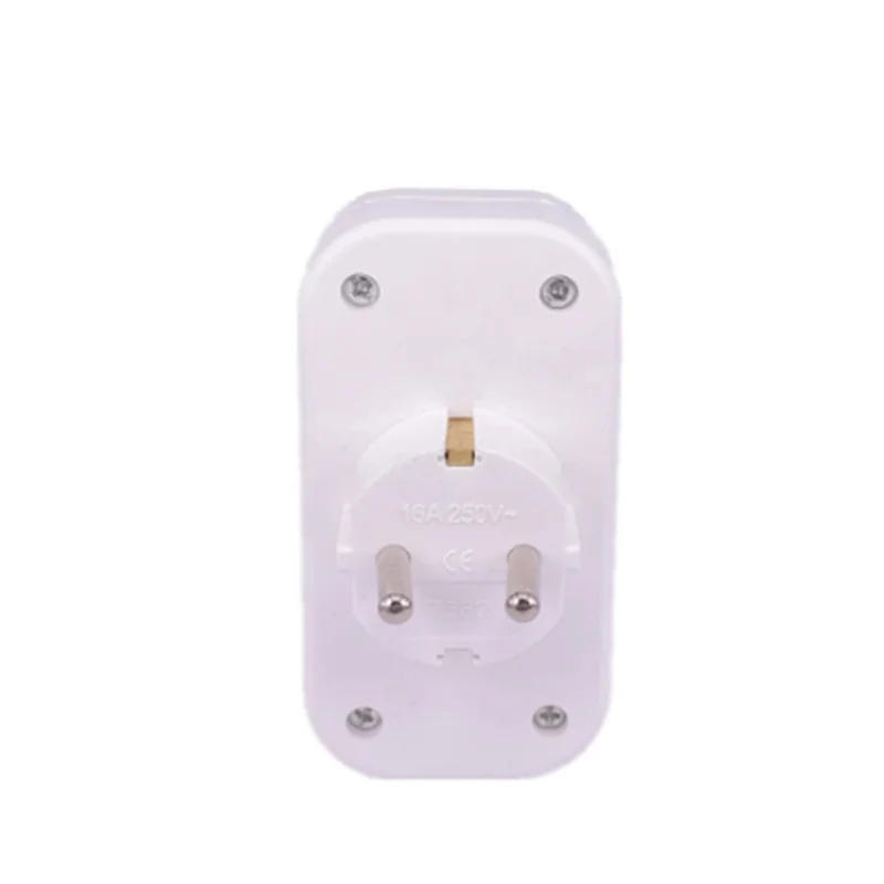 

New 2 Socket Multiple Plug Power Strip Socket Distribution Adapter 16A/250V German Standard Power Supply Plug Adapter