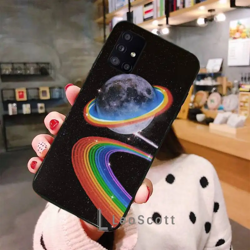

Cartoon space planet Phone Case For Samsung A40 A50 A51 A71 A20E A20S S8 S9 S10 S20 Plus note 20 ultra 4G 5G