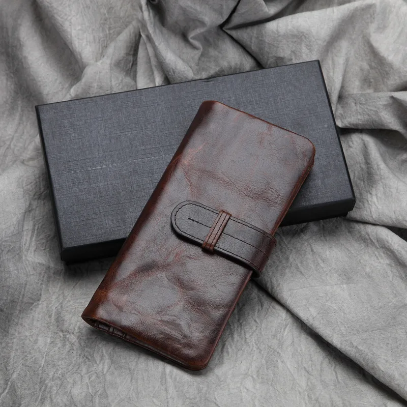 

Мужской клатч из 100% натуральной кожи, с RFID-защитой