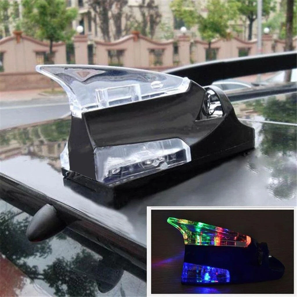 

Ultra-high Brightness Led Car Truck Wind Powered Led Light Roof Antenna Shark Fin Warning Flash Lamp Safty No Battery Drive#YL1