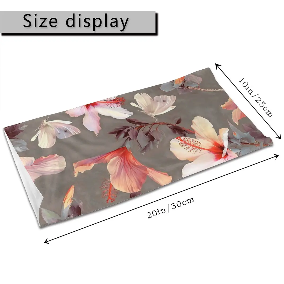 Коралловый гибискус цветочные шарфы маска на шею и лицо шарф-труба Хэллоуин