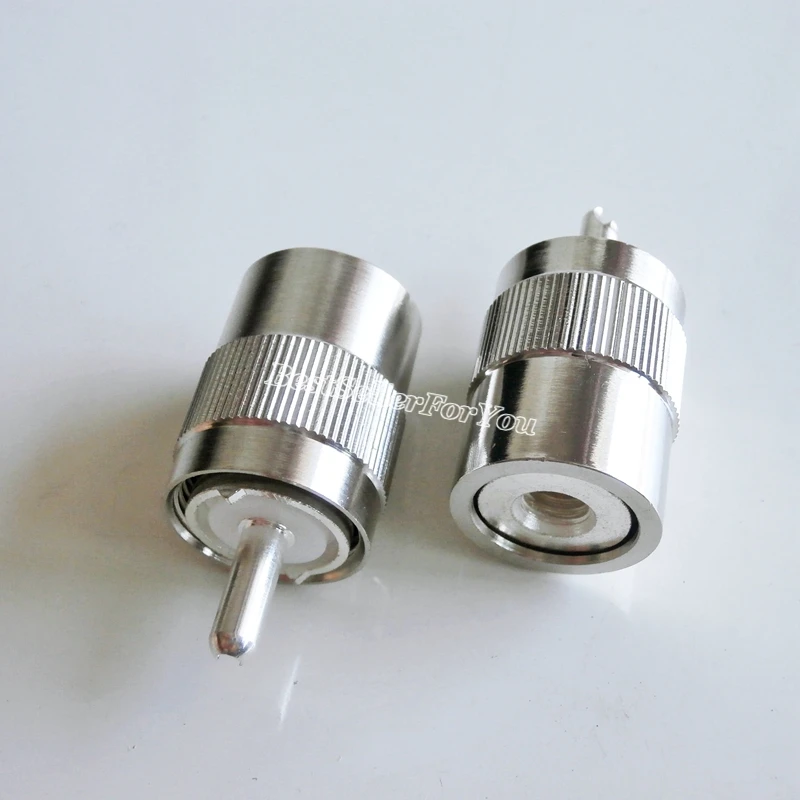 UHF штекер PL259 SO239 SO-239 разъем паяльная чаша для кабеля RG58 RG142 RG223 RG400 LMR195 50-3 латунный RF