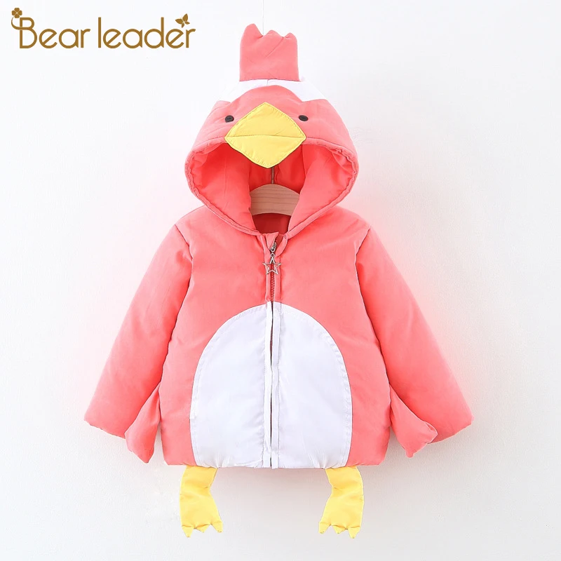 Bear Leader/зимние пальто для маленьких девочек новые брендовые осенние зимние