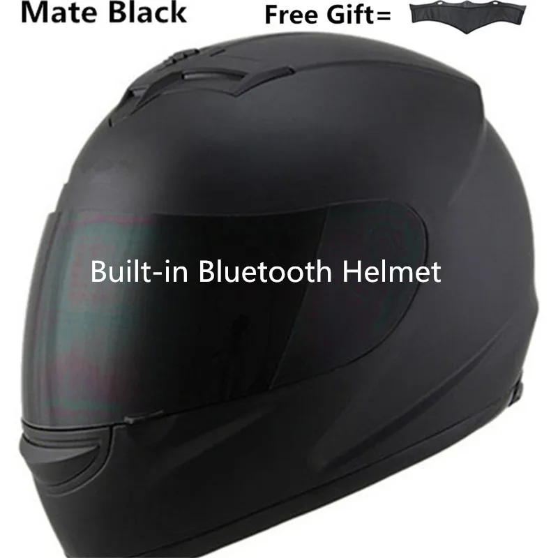 Full Face Bluetooth-compatible  Moto Helmet Headset Wireless Handsfree Stereo Earphone Motorcycle Helmet Headphones MP3 Speaker