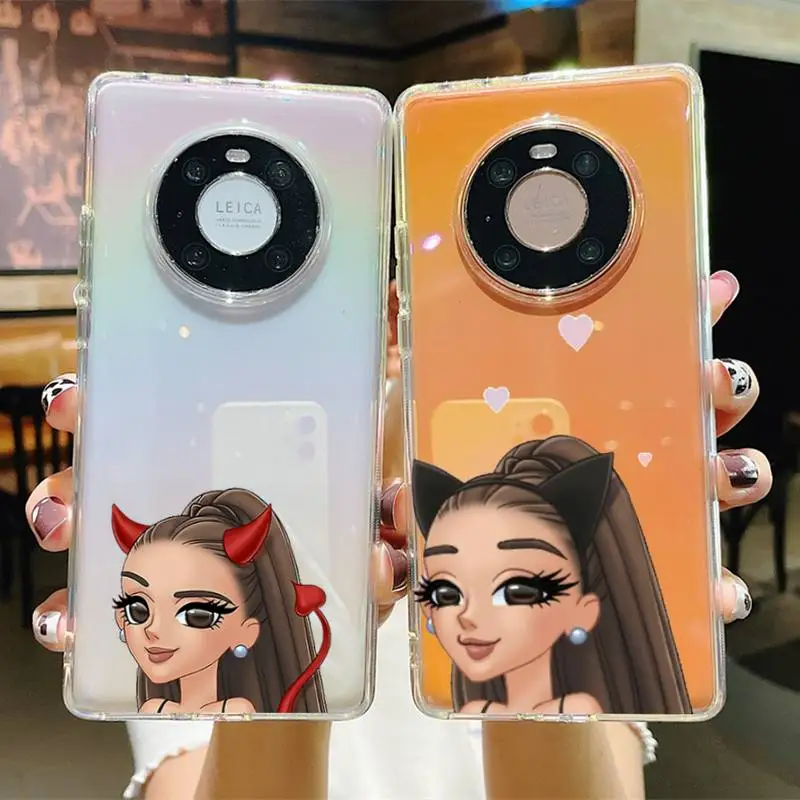 

Cute cartoon Ariana Grande Phone Case For Huawei P 20 30 40 pro lite Psmart2019 Honor 8 10 20 Y5 6 2019 Nova3E