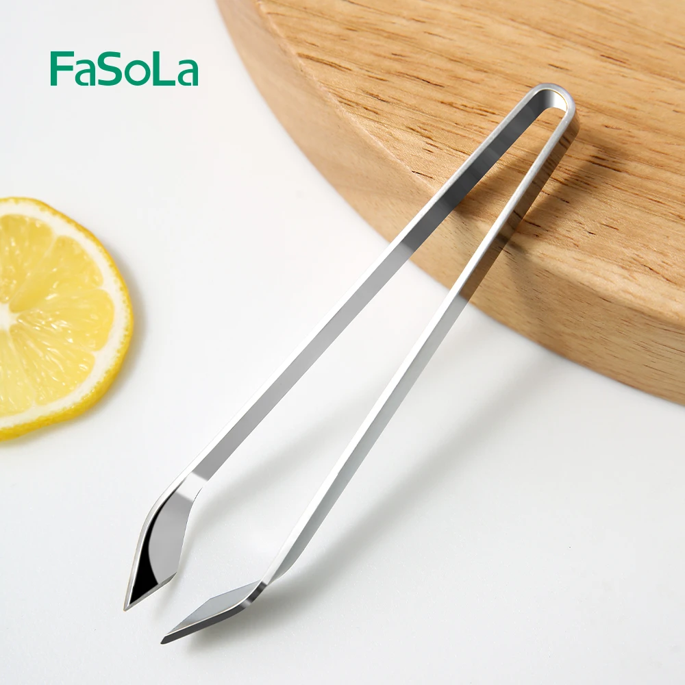 Пинцет FaSoLa из нержавеющей стали для рыбы кухонные щипцы пинцет готовки шеф