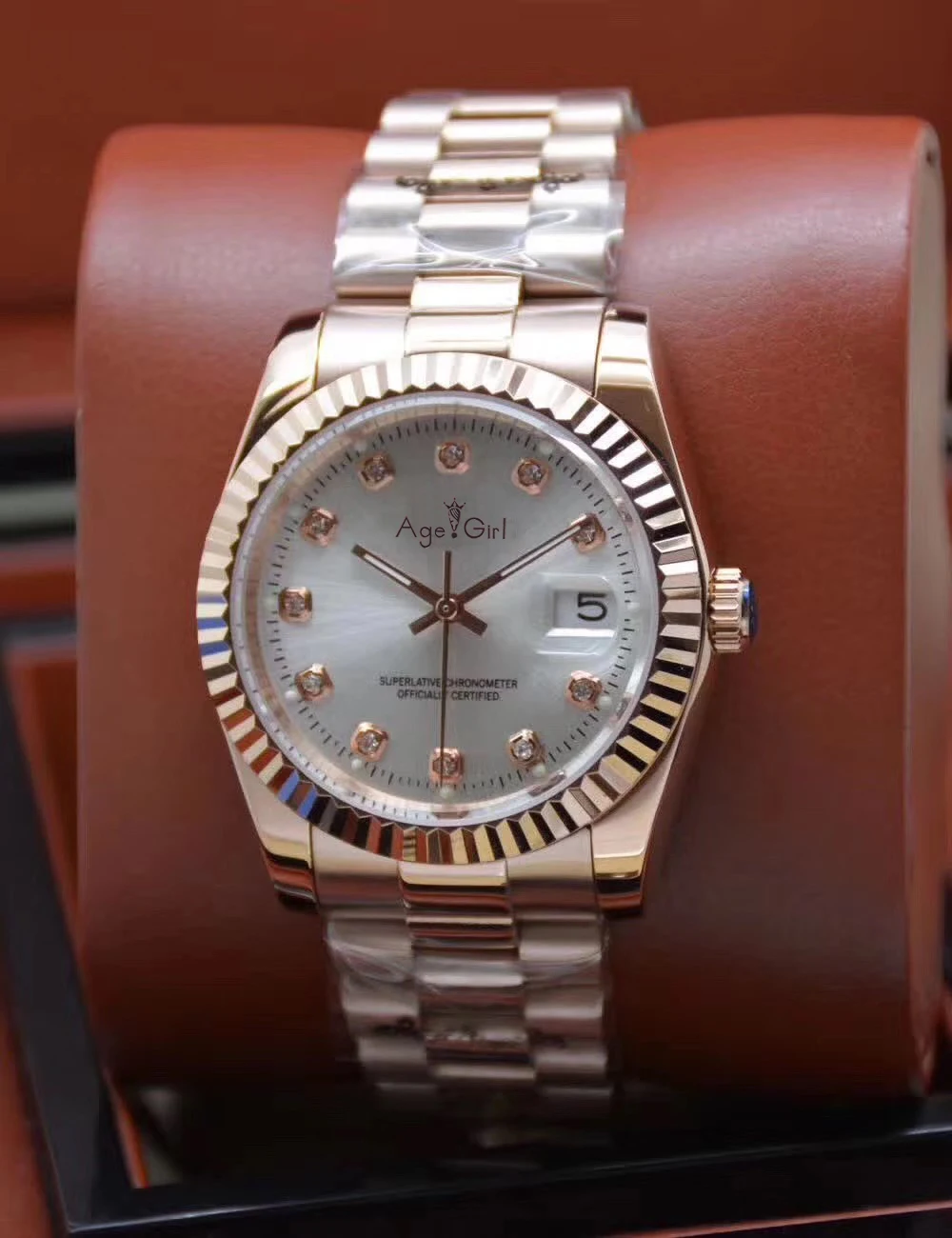 5 Роскошные брендовые Новые Мужские автоматические механические часы Datejust из нержавеющей стали сапфировые розовое золото синий черный белый бриллианты оболочки часы - Цвет: 5