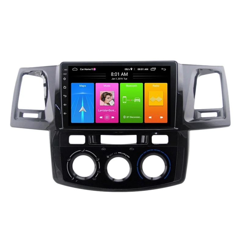 9-дюймовый 2 Din Android 10 0 автомобильный MP5-плеер + 16 Гб Wifi Bluetooth GPS-навигация для Toyota