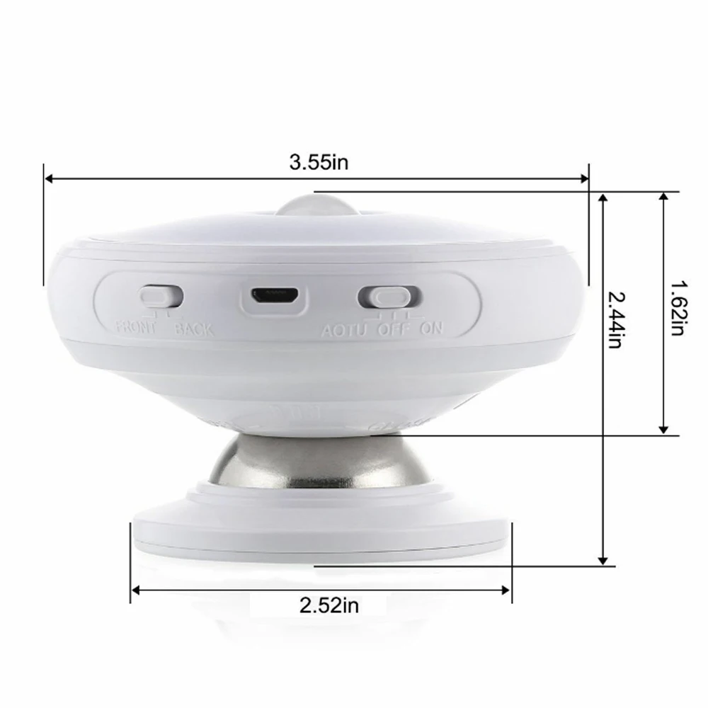 Перезаряжаемый светодиодный ночник с датчиком движения вращающийся на 360