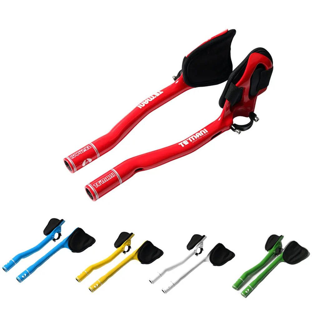 

Руль teмани из углеродного волокна TT, для горного велосипеда, дорожного велосипеда, вспомогательная ручка, пять цветов, для велоспорта