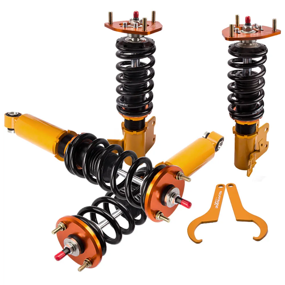 Adj. Подвеска Coilover амортизатор для Nissan Silvia S13 180SX 240SX 200SX Coilovers абтрезвый амортизатор силы спереди и сзади Развал пластина