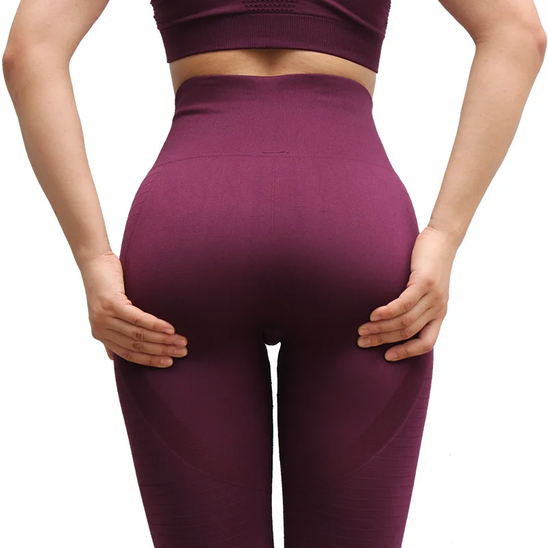 

2021 Yoga Pants Stretchy Sport Leggings High Waist Compression Tights Sports Pants Push Up Running Women Gym Fitness Leggings