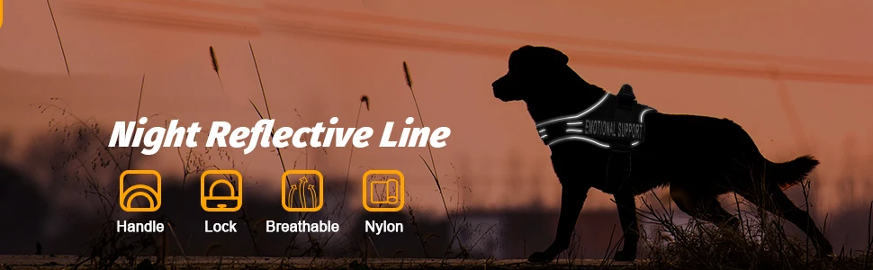 Solide Hunde weste reflektieren des Geschirr Haustier verstellbares Nylon halsband abnehmbare Patches Hunde training im Freien gehen mittelgroße Hunde – Detail 5