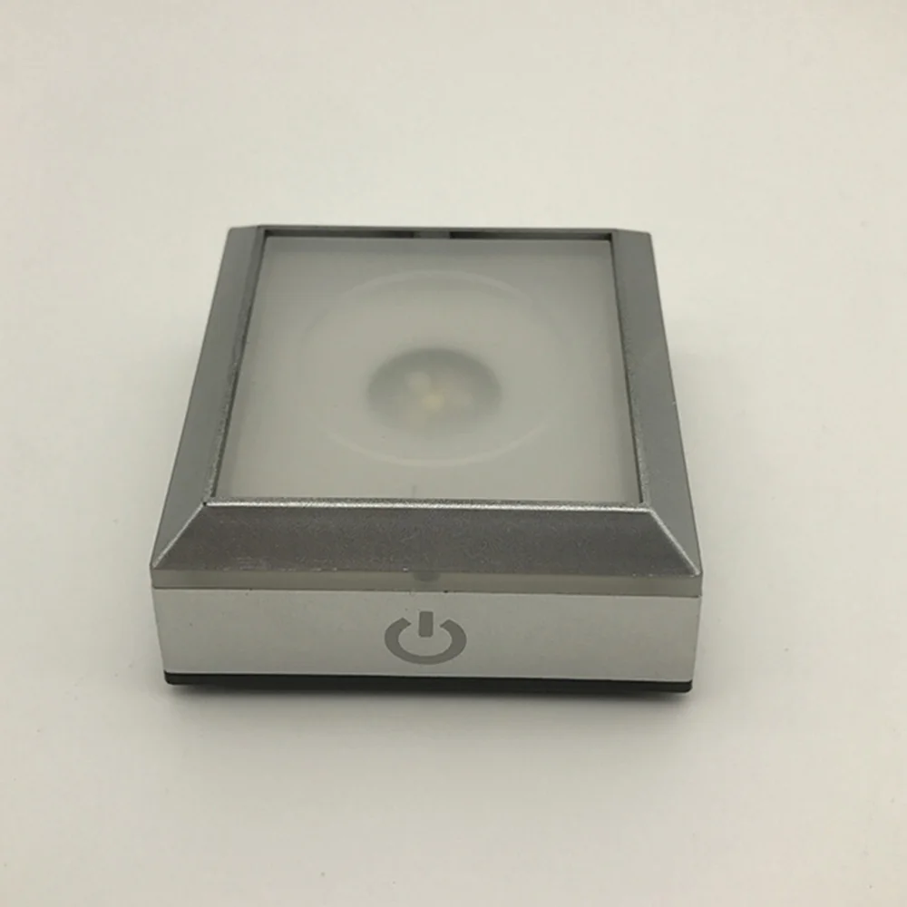 

1PC Touch Sensitive Lamp Base Double Layer Square Lamp Holder for Home Bar Decor Groove