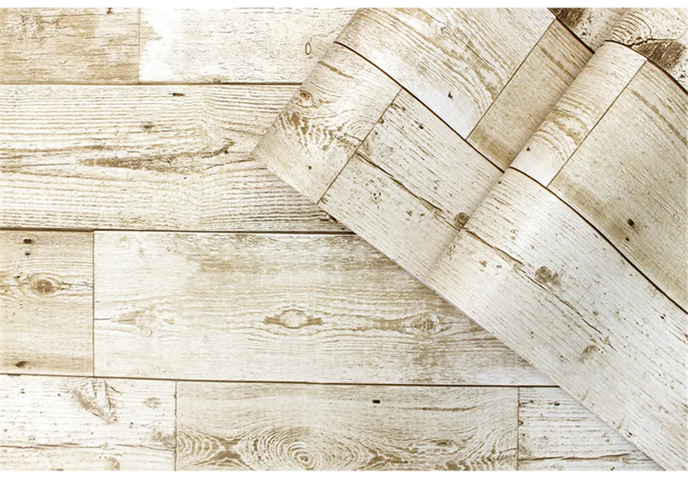 Самоклеящаяся настенная бумага HDHome виниловая с древесной текстурой для стен