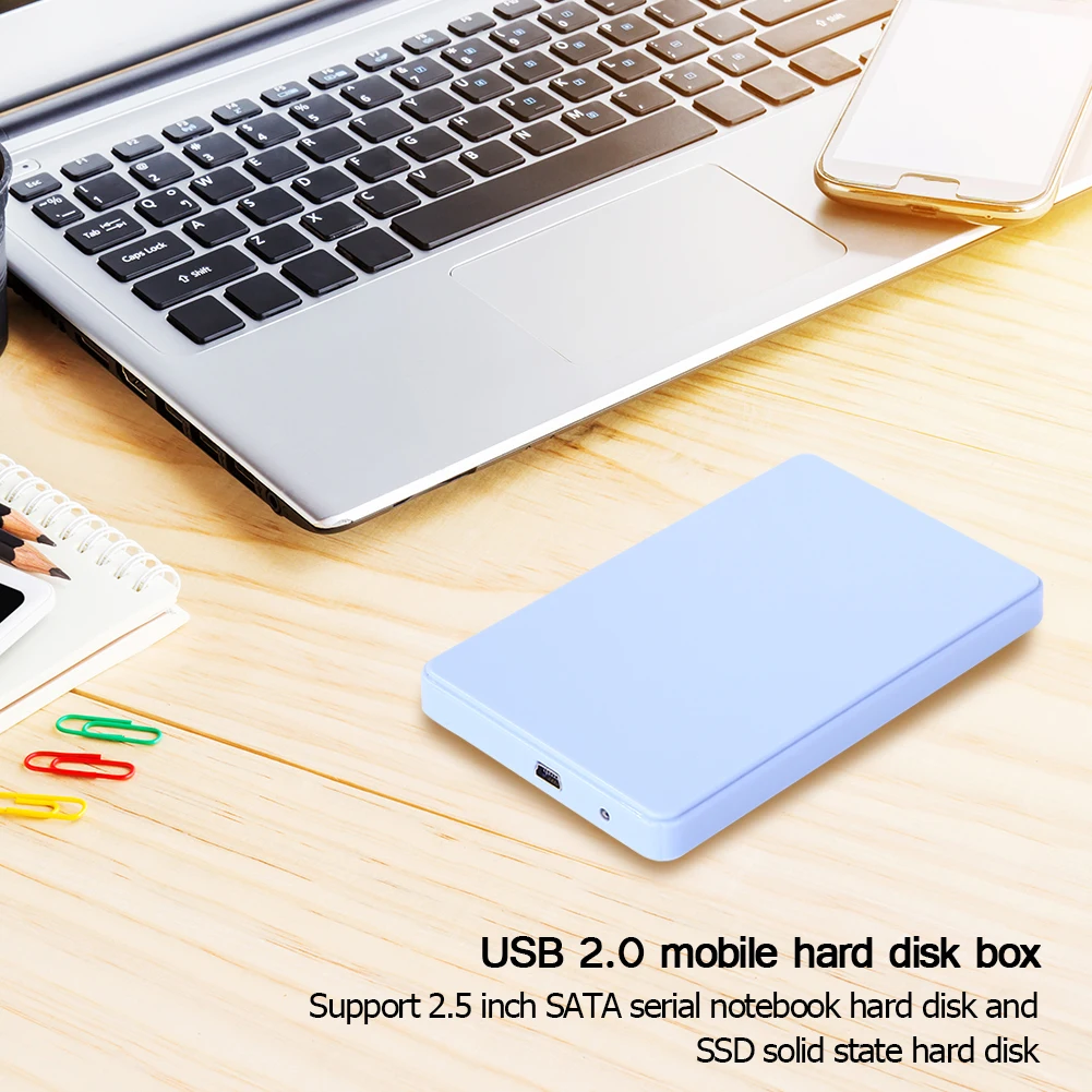 2 5 дюймов USB 0 SATA HDD коробка для жесткого диска Внешний чехол портативный мобильный