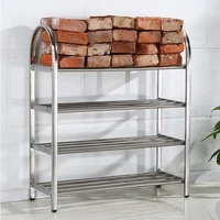 shoe rack stainless steel multi layer simple shoe rack storage thickened shoe cabinet