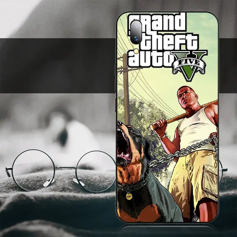 PENGHUWAN Горячая Grand Theft Auto GTA 5 чехол для телефона из мягкого силикона ТПУ с рисунком