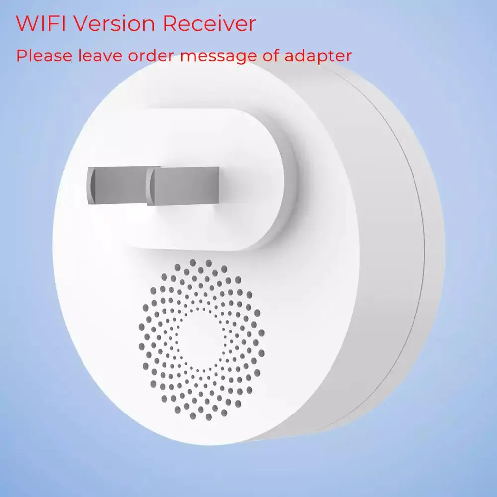 Wifi receiver Xiaomi Linptech беспроводной дверной звонок самогенерирующий умный дверной передатчик звонка функция памяти Wifi версия подключения Mijia APP - Цвет: Wifi receiver