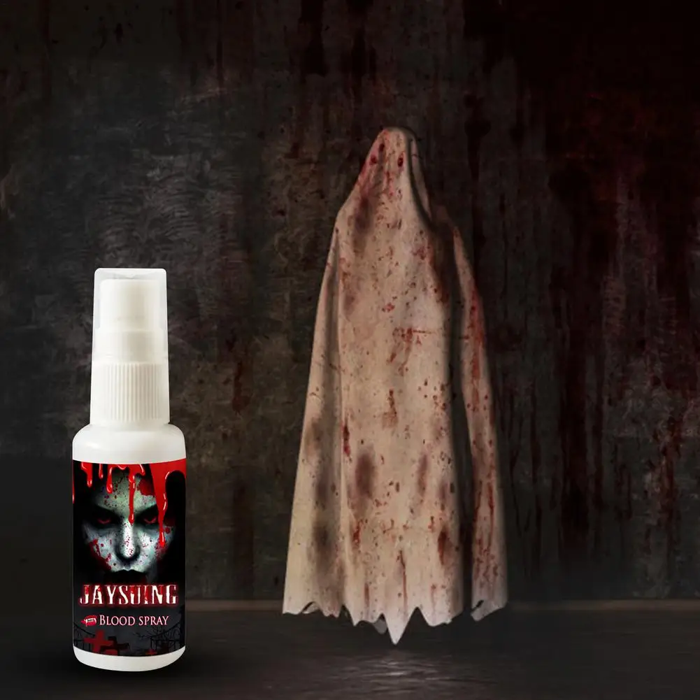 Фото Реалистичный спрей крови для Хэллоуина 30 мл имитация вампира зомби страшные